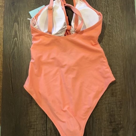 Cupshe Cutout Peach One Piece Bowknot Swim… - Picture 6 of 8